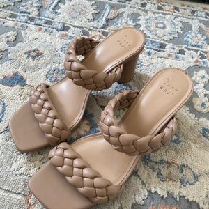 A New Day Women's Tan Braided Sandals